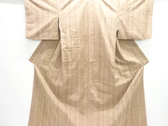 JAPANESE KIMONO / TSUMUGI / WOVEN WAVY STRIPE